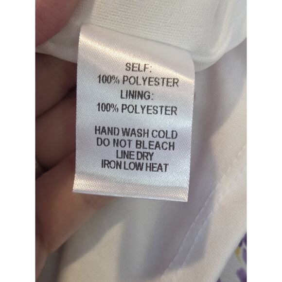 Lulus Brynne White & Yellow Floral Print Mini Dress| XL Beachy Cottagecore - Picture 8 of 9